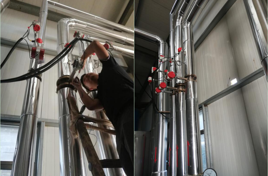 米科售后工程師在現(xiàn)場調(diào)試渦街流量計(jì) 米科售后工程師在現(xiàn)場調(diào)試渦街流量計(jì)